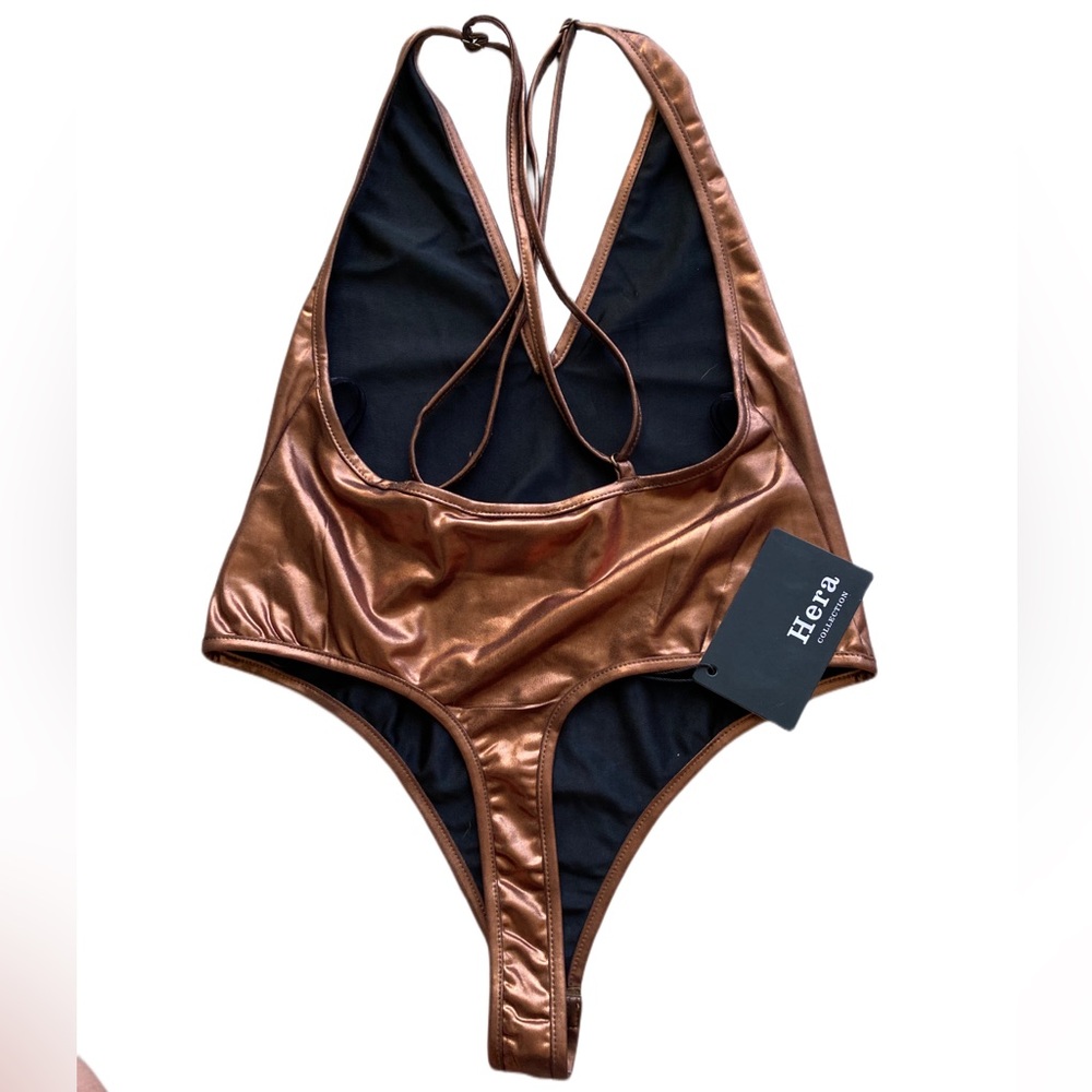 A beautiful copper bodysuit from the Hera Collection